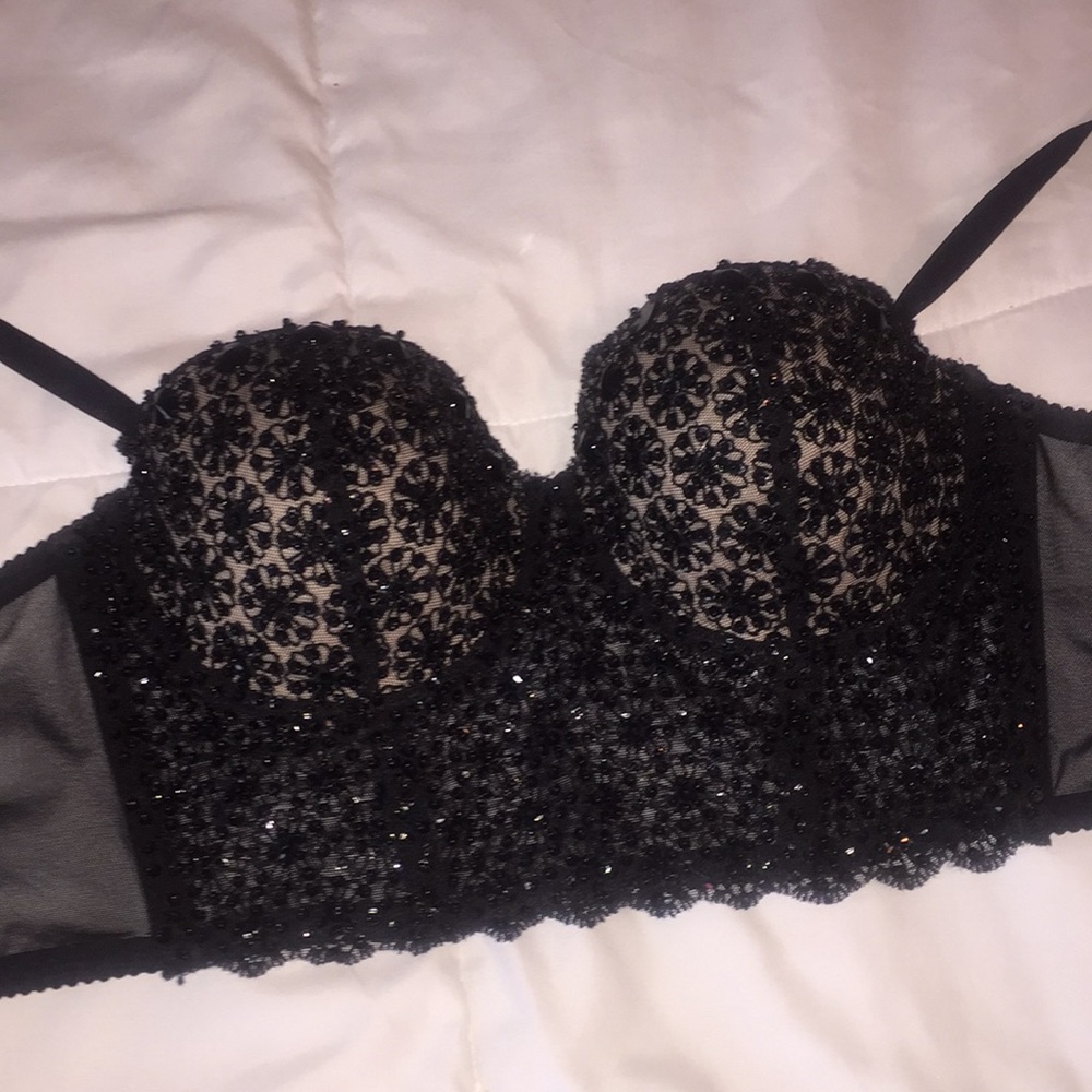 Bebe Sequin Bustier Sexy
